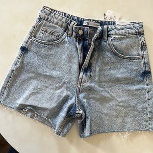 Zara High Rise Dad Short